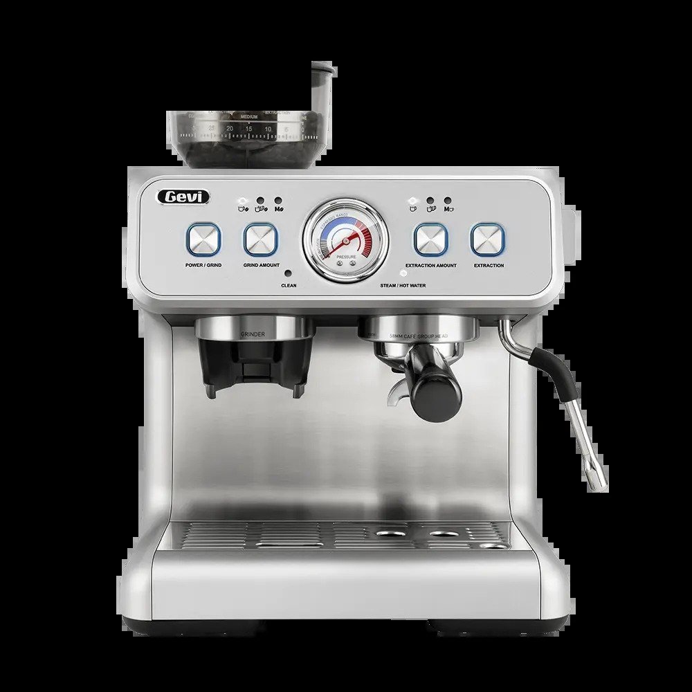 Machine à café à grain double chaudière — extraire et mousser en même temps