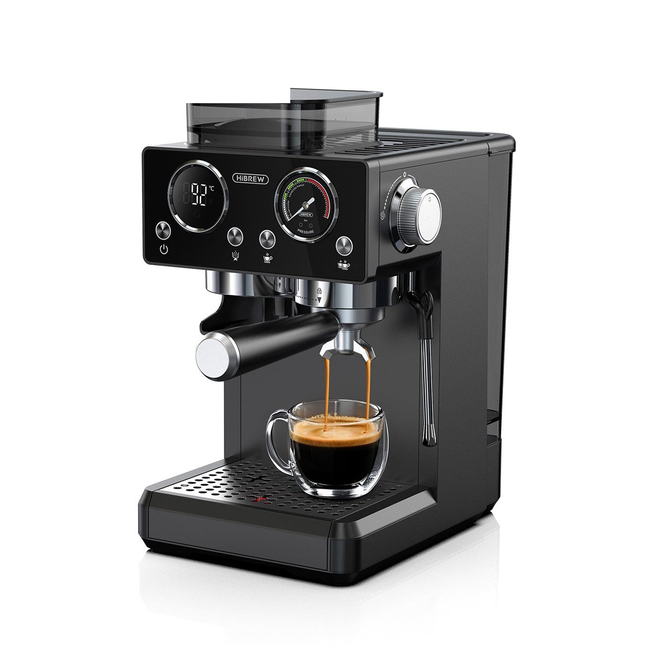 Machine à café à grain compacte — simple ou double dose
